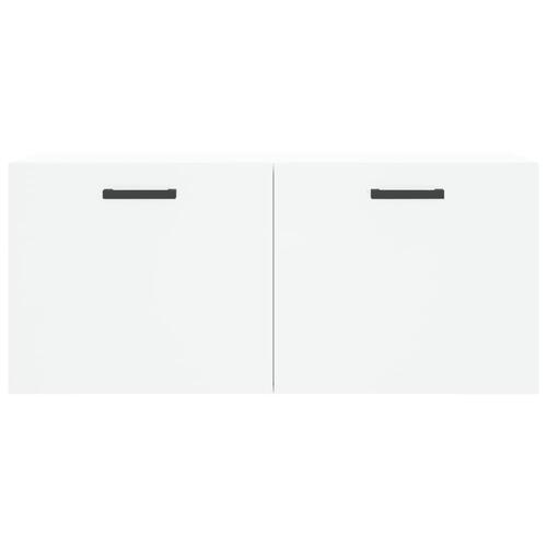 Vægskab 80x36,5x35 cm konstrueret træ hvid
