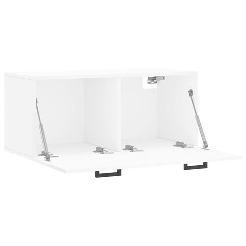 Vægskab 80x36,5x35 cm konstrueret træ hvid