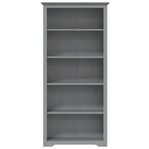 Bogreol BODO 5 hylder 82x40x173 cm massivt fyrretræ grå