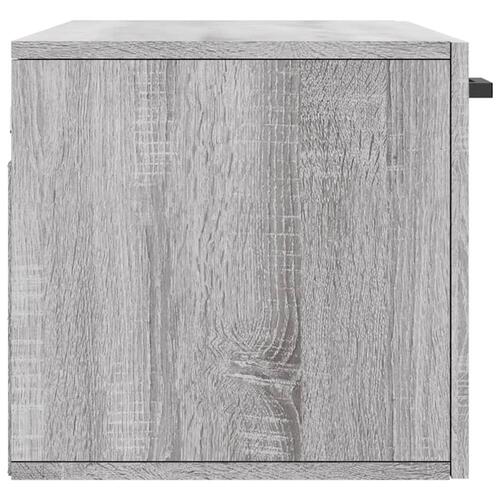 Vægskab 80x36,5x35 cm konstrueret træ grå sonoma-eg