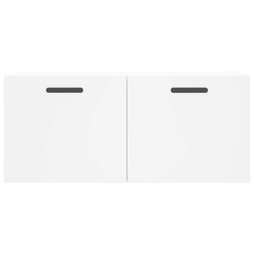 Vægskab 80x36,5x35 cm konstrueret træ hvid