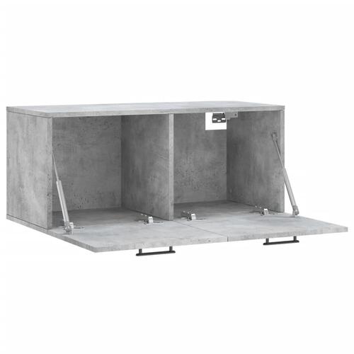 Vægskab 80x36,5x35 cm konstrueret træ betongrå