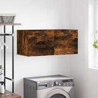 Vægskab 80x36,5x35 cm konstrueret træ røget egetræsfarve