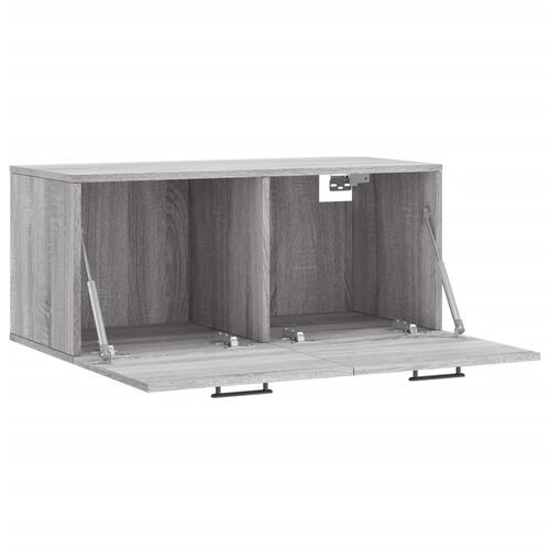Vægskab 80x36,5x35 cm konstrueret træ grå sonoma-eg