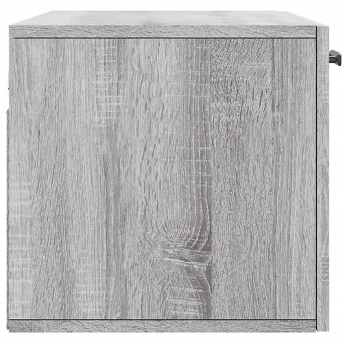 Vægskab 80x36,5x35 cm konstrueret træ grå sonoma-eg