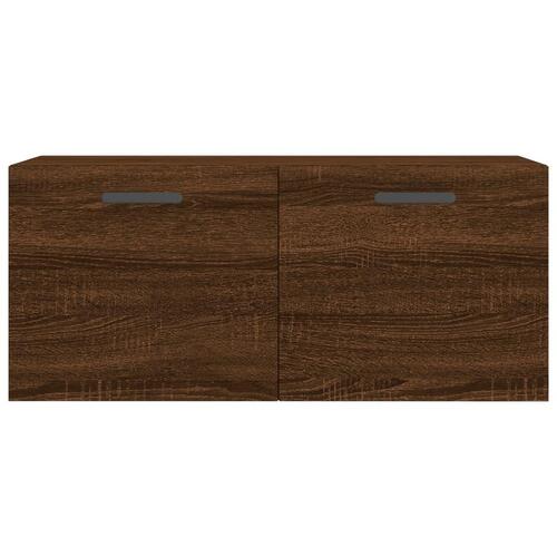 Vægskab 80x36,5x35 cm konstrueret træ brun egetræsfarve