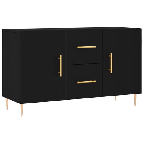 Skænk 100x36x60 cm konstrueret træ sort