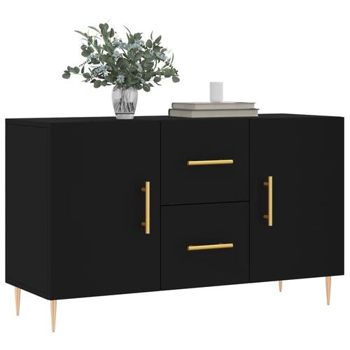Skænk 100x36x60 cm konstrueret træ sort