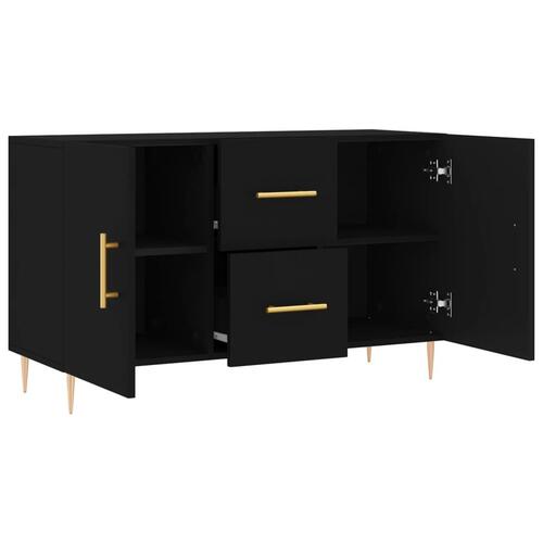 Skænk 100x36x60 cm konstrueret træ sort