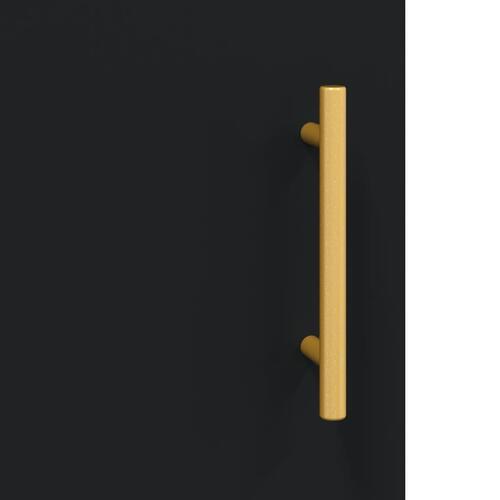 Skænk 100x36x60 cm konstrueret træ sort