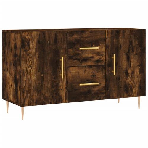 Skænk 100x36x60 cm konstrueret træ røget egetræsfarve