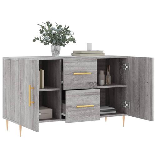 Skænk 100x36x60 cm konstrueret træ grå sonoma-eg