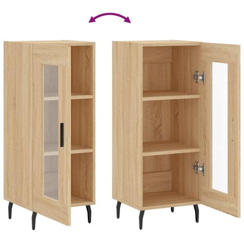 Skænk 34,5x34x90 cm konstrueret træ sonoma-eg
