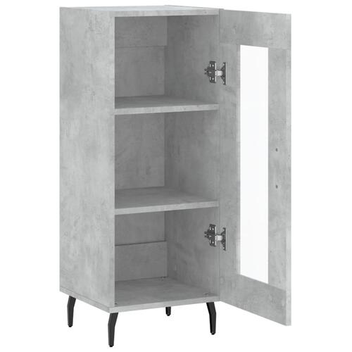Skænk 34,5x34x90 cm konstrueret træ betongrå