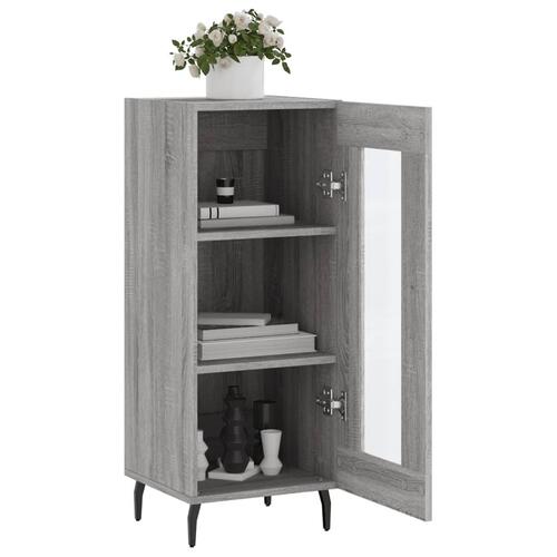 Skænk 34,5x34x90 cm konstrueret træ grå sonoma-eg