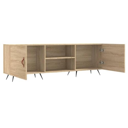 Tv-bord 150x30x50 cm konstrueret træ sonoma-eg