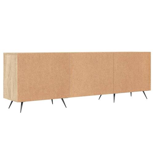 Tv-bord 150x30x50 cm konstrueret træ sonoma-eg