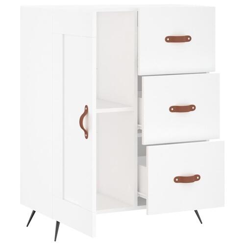 Skænk 69,5x34x90 cm konstrueret træ hvid