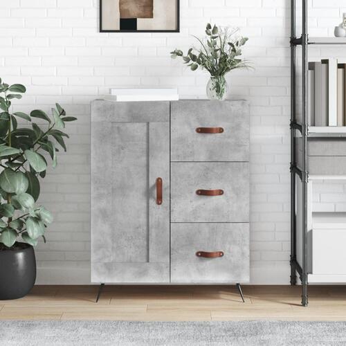Skænk 69,5x34x90 cm konstrueret træ betongrå
