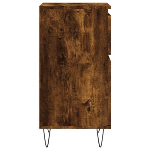 Skænk 40x35x70 cm konstrueret træ røget egetræsfarve