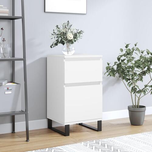Skænk 40x35x70 cm konstrueret træ hvid