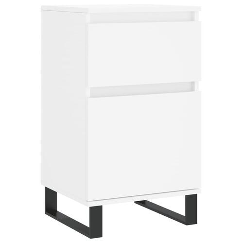 Skænk 40x35x70 cm konstrueret træ hvid