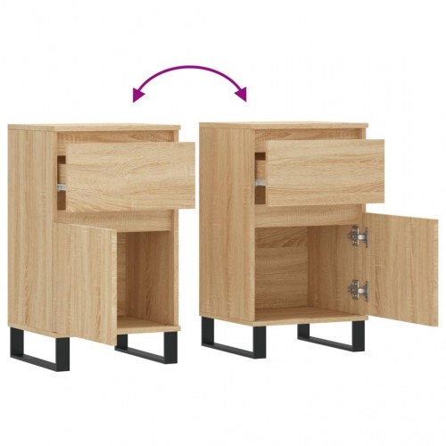 Skænk 40×35×70 cm i konstrueret træ - sonoma-eg