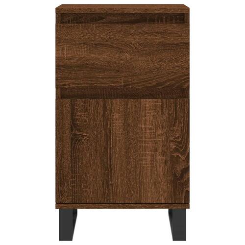 Skænk 40x35x70 cm konstrueret træ brun egetræsfarve