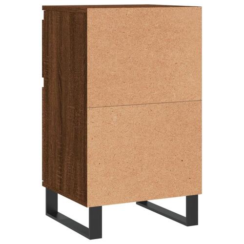 Skænk 40x35x70 cm konstrueret træ brun egetræsfarve