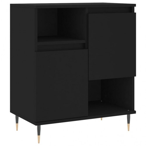 Skænk 60x35x70 cm konstrueret træ sort