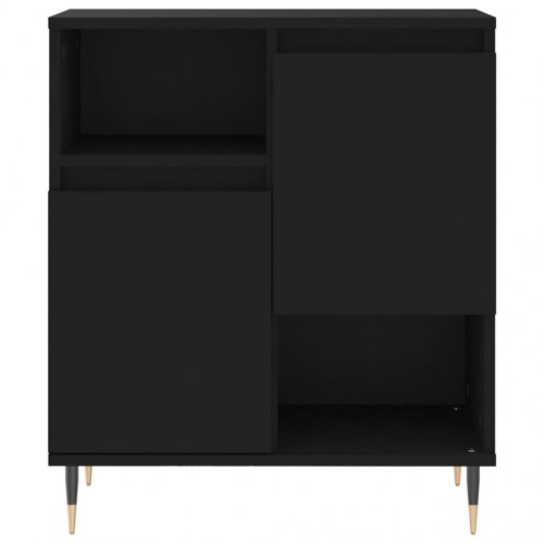 Skænk 60x35x70 cm konstrueret træ sort