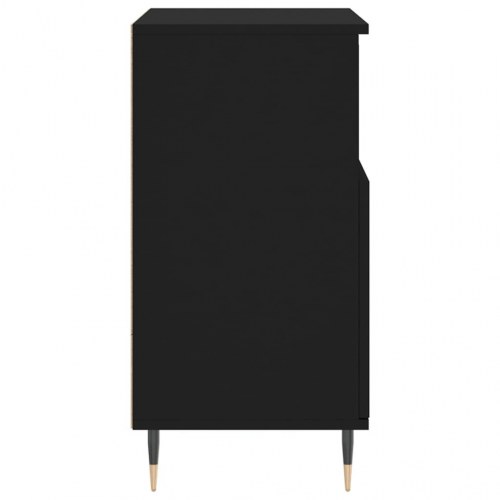Skænk 60x35x70 cm konstrueret træ sort