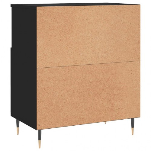 Skænk 60x35x70 cm konstrueret træ sort