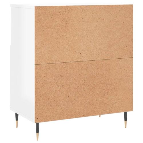 Skænk 60x35x70 cm konstrueret træ hvid højglans