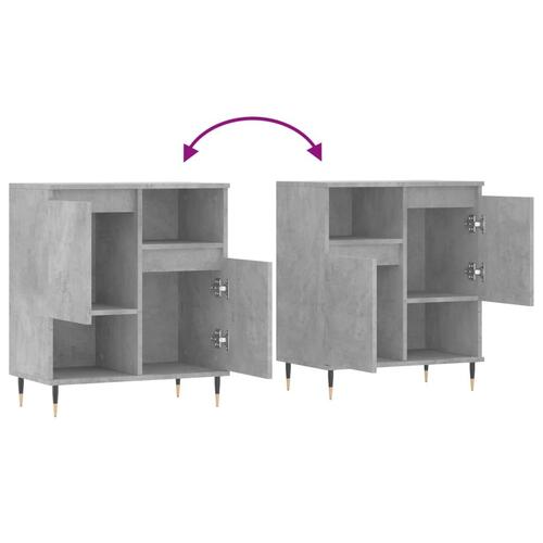 Skænk 60x35x70 cm konstrueret træ betongrå