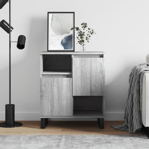 Skænk 60x35x70 cm konstrueret træ grå sonoma-eg