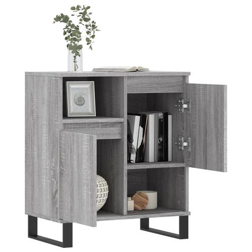 Skænk 60x35x70 cm konstrueret træ grå sonoma-eg