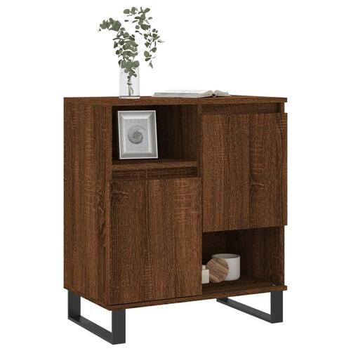 Skænk 60x35x70 cm konstrueret træ brun egetræsfarve