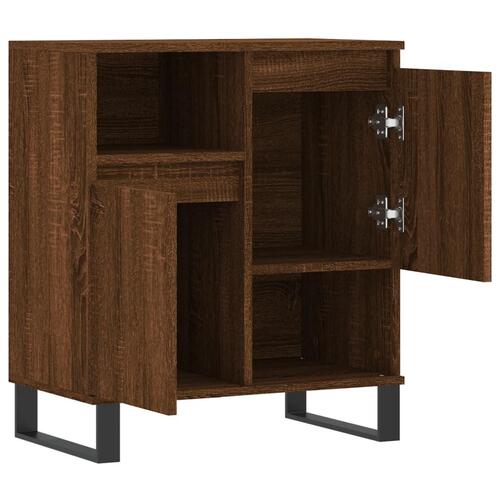 Skænk 60x35x70 cm konstrueret træ brun egetræsfarve