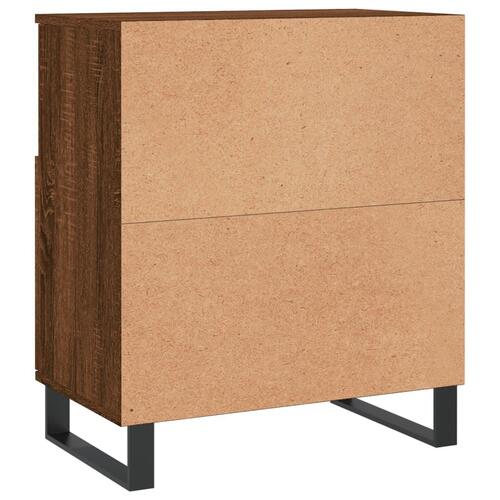 Skænk 60x35x70 cm konstrueret træ brun egetræsfarve