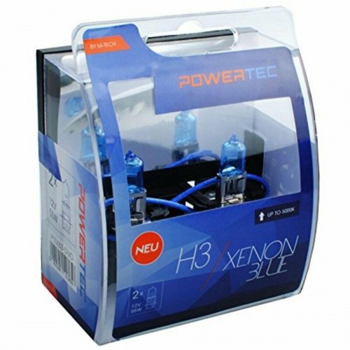 M-Tech PTZXB3-DUO H3 halogenpærer 12 V 55 W - Xenon Blue, PK22s (sæt)