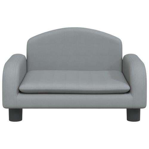 Sofa til børn 50x40x30 cm stof lysegrå