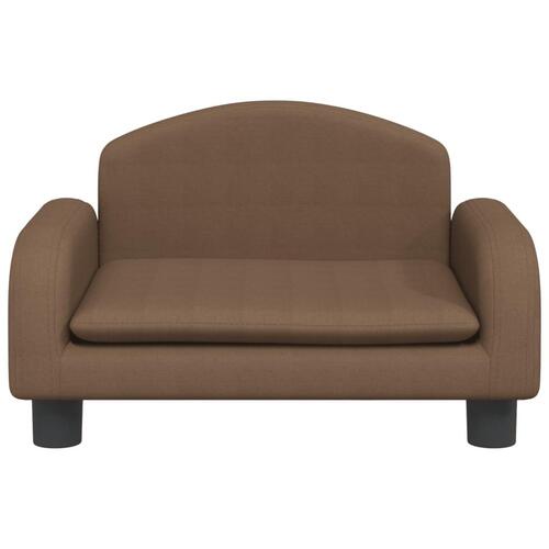 Sofa til børn 50x40x30 cm stof brun