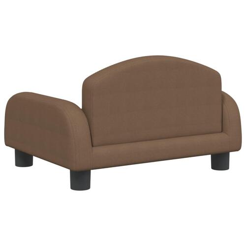 Sofa til børn 50x40x30 cm stof brun
