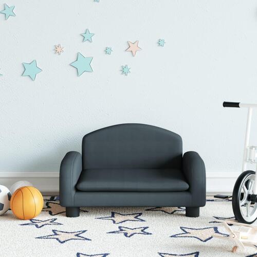 Sofa til børn 50x40x30 cm stof mørkegrå