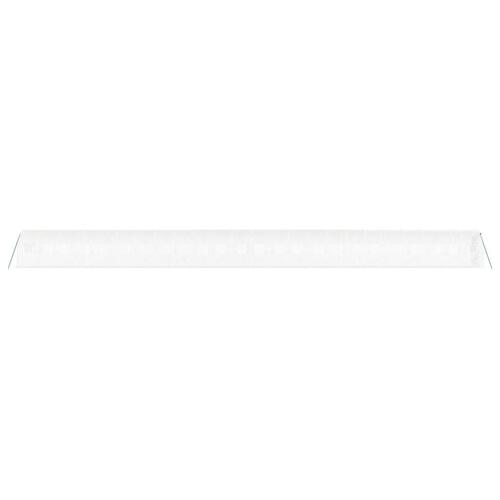 Drivhus med stålstel 48 m² 24x2x2 m hvid