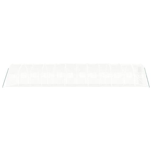 Drivhus med stålstel 36 m² 12x3x2 m hvid