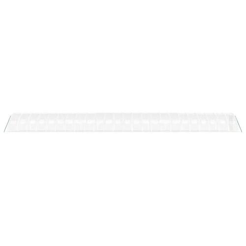 Drivhus med stålstel 96 m² 24x4x2 m hvid