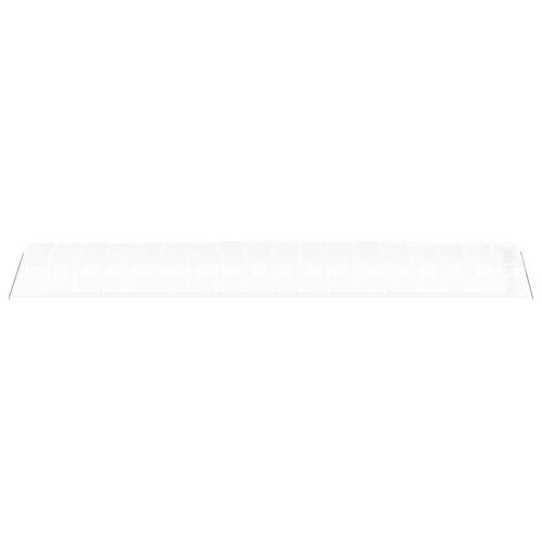 Drivhus med stålstel 54 m² 18x3x2 m hvid