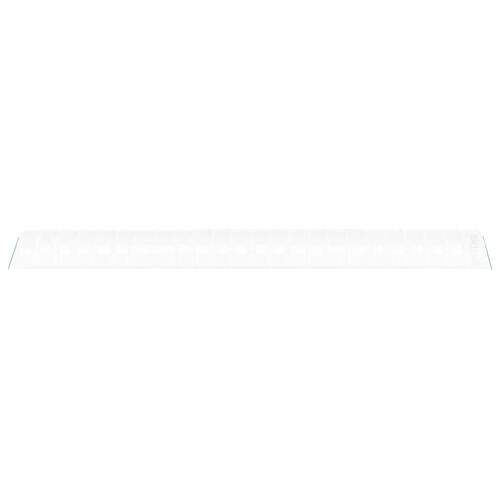 Drivhus med stålstel 72 m² 24x3x2 m hvid